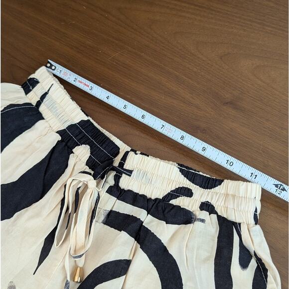 Seven Wonders Sand/Black York Cotton High Waist Mini Shorts, size S - Picture 5 of 8